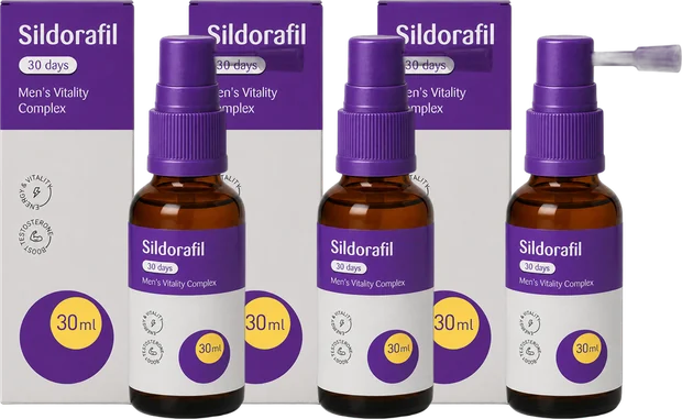 Sildorafil trzy butelki, zapas na 90 dni